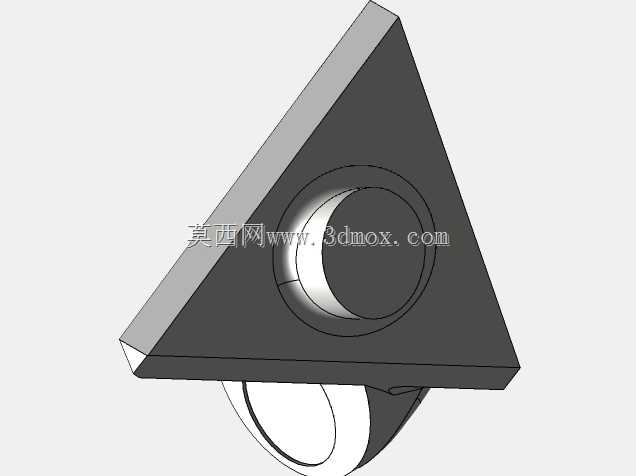 3D扫描仪目标三角形。