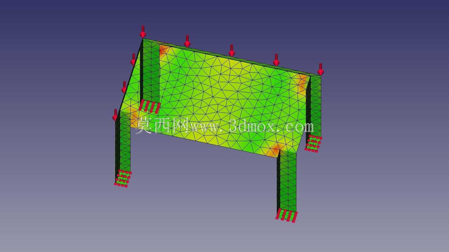 表格静态分析(Freecad)