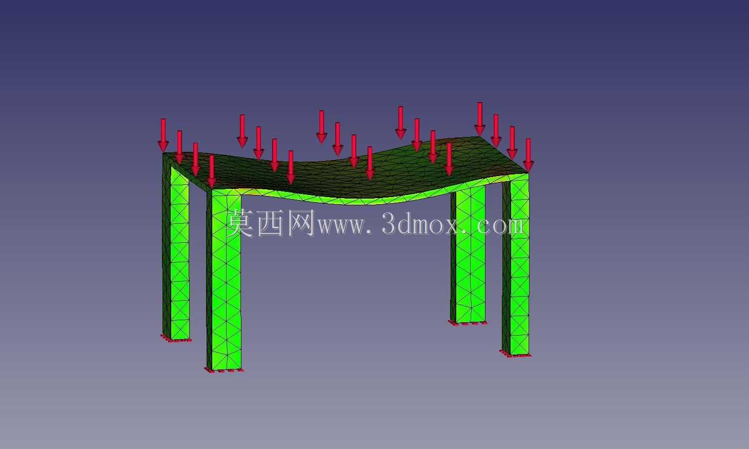 表格静态分析(Freecad)