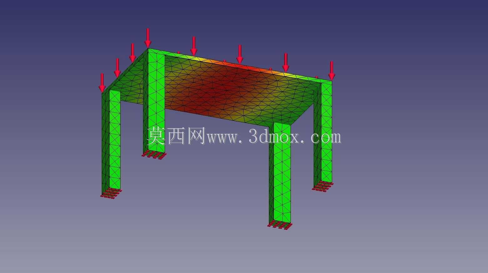 表格静态分析(Freecad)