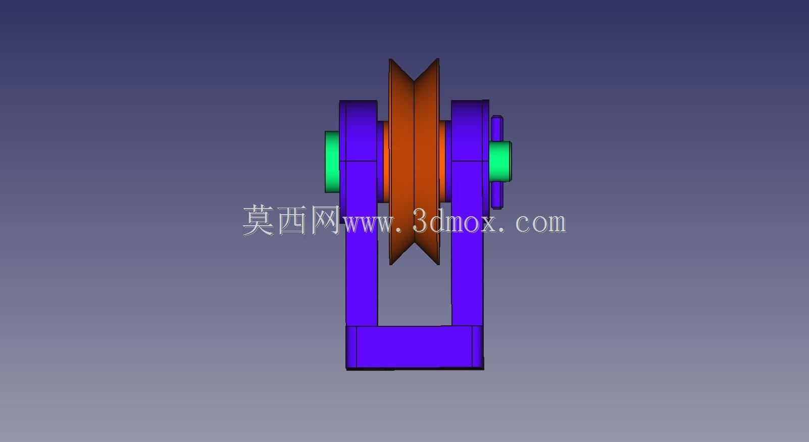 简单皮带轮(Freecad)