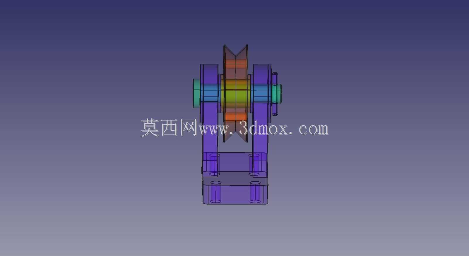 简单皮带轮(Freecad)