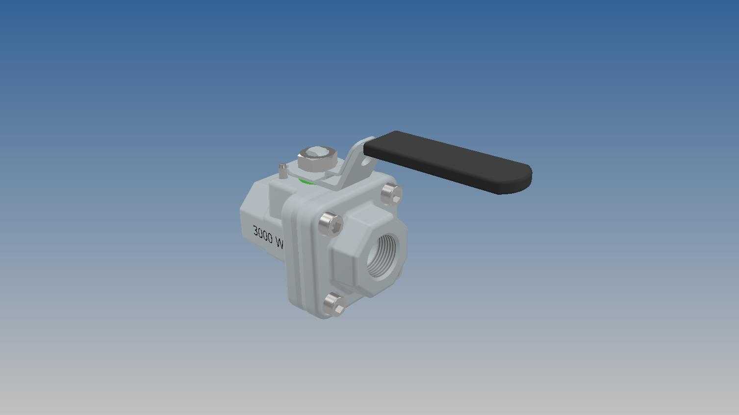 球阀3/4“螺纹NPT 3000PSI