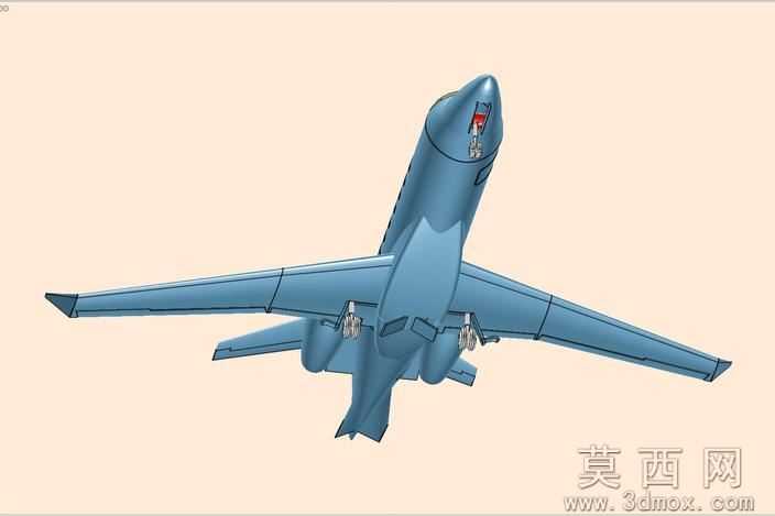 里尔85执行飞机固体组件模型