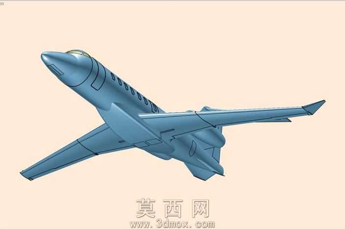 里尔85执行飞机固体组件模型