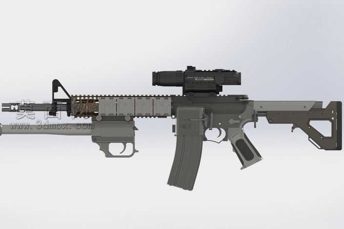 AR-15与多个附件