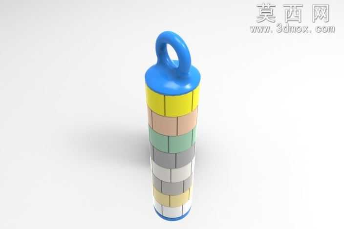旋转密码缸-关键链