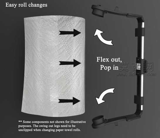 PaperTowelHolder:甩臂