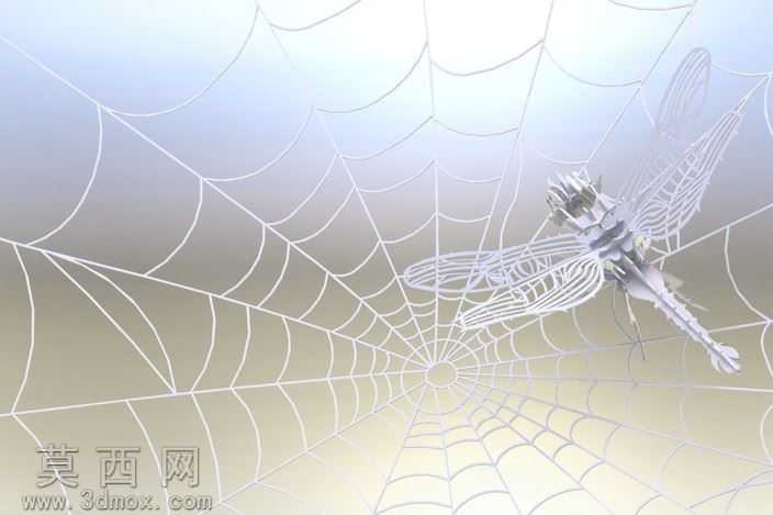 "被困蜻蜓"3d拼图,蜻蜓,3d模型、益智、钣金件、metalcraftde