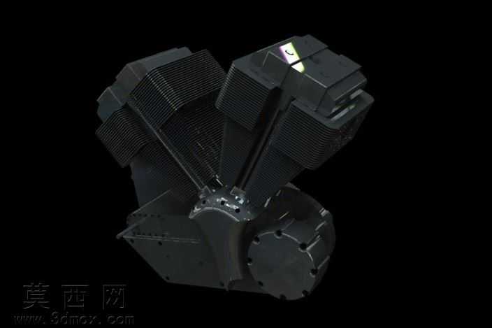 摩托车发动机70度V型双缸