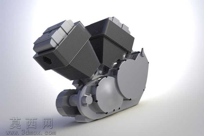 摩托车发动机70度V型双缸