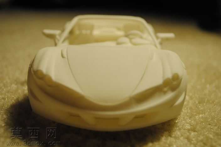 3D打印模型车与动产门、油烟机、车轮和sterring轮
