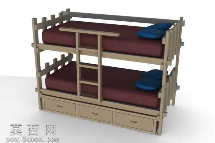 2x4松木双层床