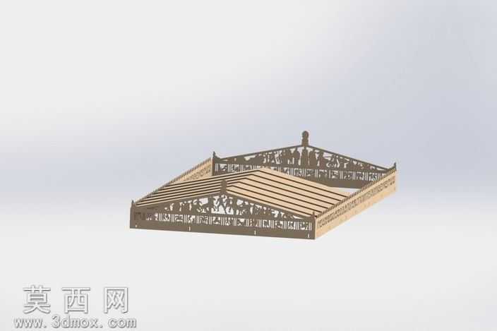 帕台农神庙,钣金件益智、体系结构、3d模型、3d拼图、metalcraft