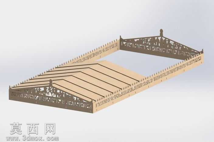 帕台农神庙,钣金件益智、体系结构、3d模型、3d拼图、metalcraft