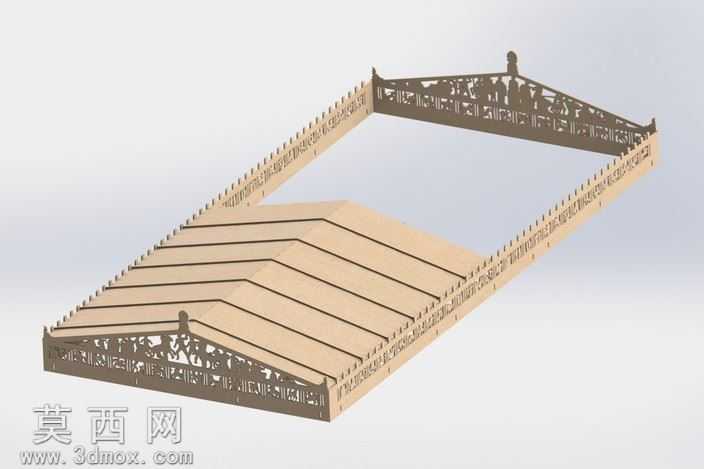 帕台农神庙,钣金件益智、体系结构、3d模型、3d拼图、metalcraft