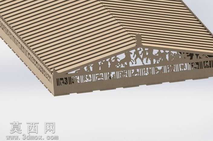帕台农神庙,钣金件益智、体系结构、3d模型、3d拼图、metalcraft