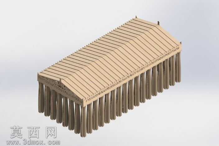 帕台农神庙,钣金件益智、体系结构、3d模型、3d拼图、metalcraft