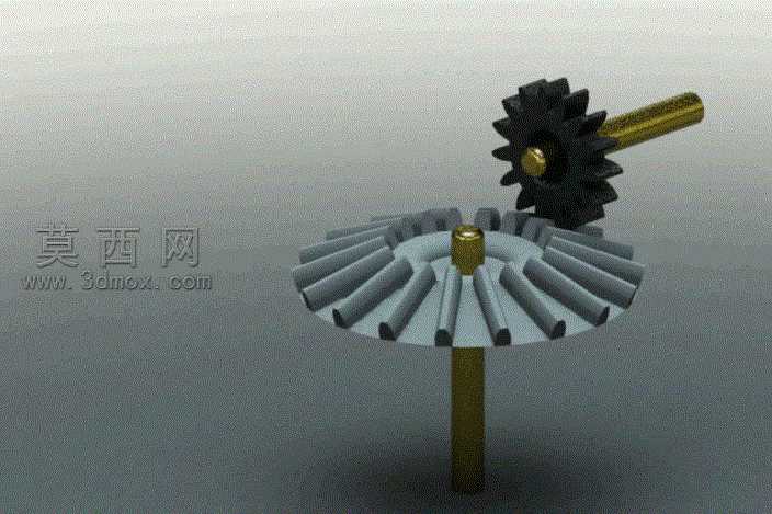 螺旋齿轮meshing(spur-bevel)