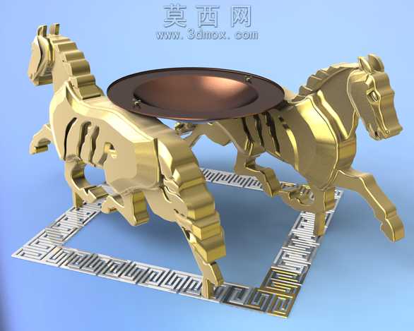 2Horses_Iron桑拿accssesories_Variant6_Assembly与立场和加热器