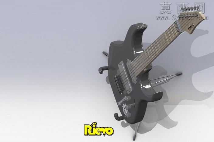 电吉他和吉他架