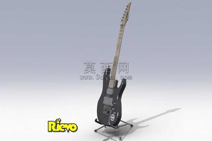 电吉他和吉他架