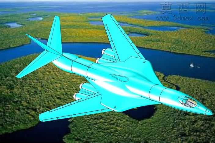 B-1B飞机固体组件模型