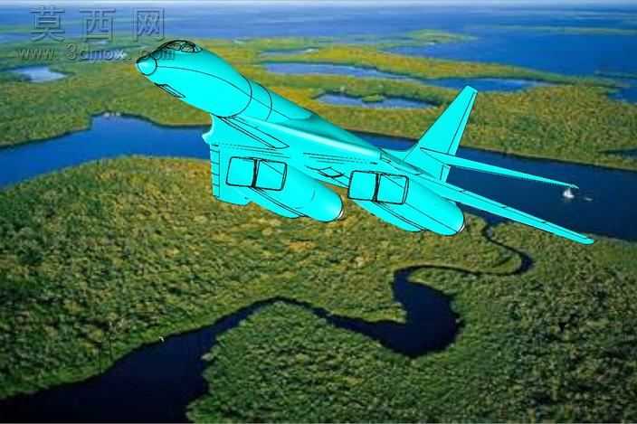 B-1B飞机固体组件模型