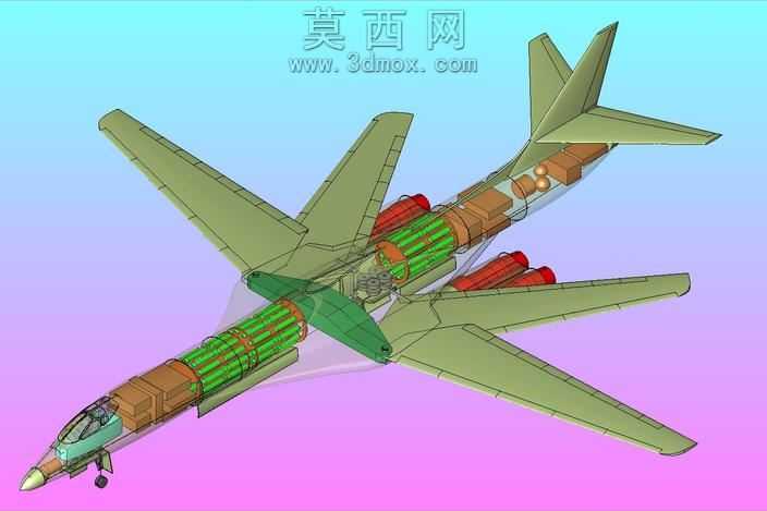 B-1B飞机固体组件模型