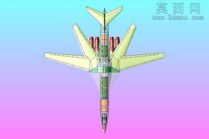 B-1B飞机固体组件模型