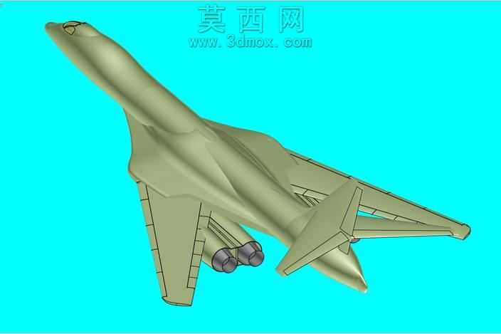 B-1B飞机固体组件模型