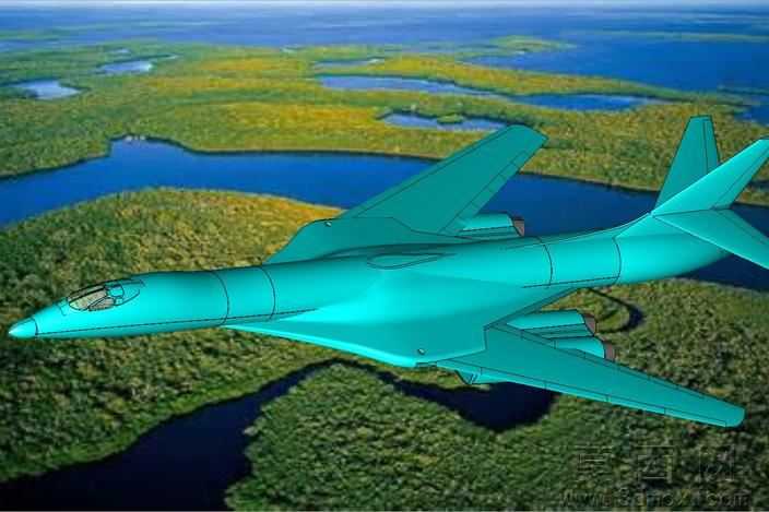 B-1B飞机固体组件模型