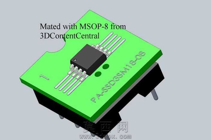 8引脚SSOP/功能/TSSOP到DIP适配器为电子元器件,PA-SSD3SM18-08