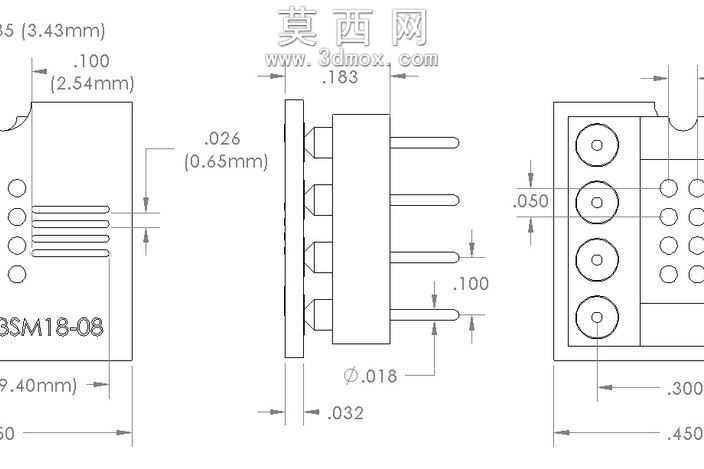 8引脚SSOP/功能/TSSOP到DIP适配器为电子元器件,PA-SSD3SM18-08