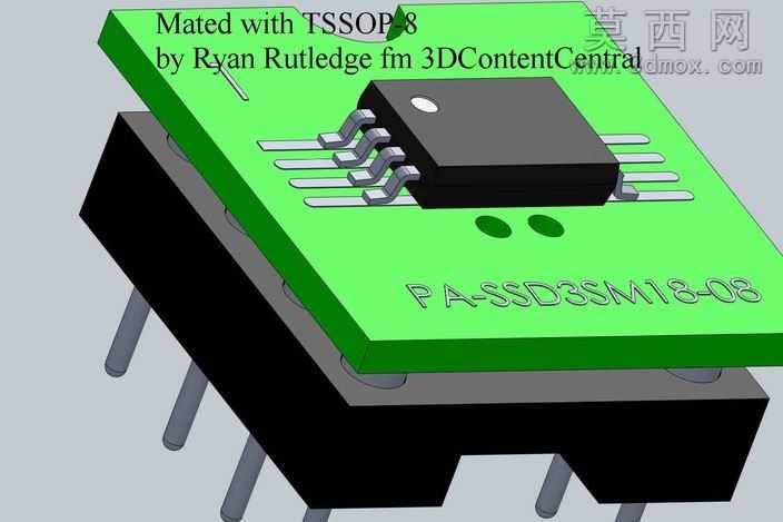 8引脚SSOP/功能/TSSOP到DIP适配器为电子元器件,PA-SSD3SM18-08