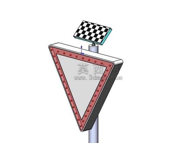 道路标志工作与太阳能