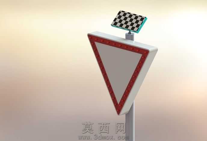 道路标志工作与太阳能