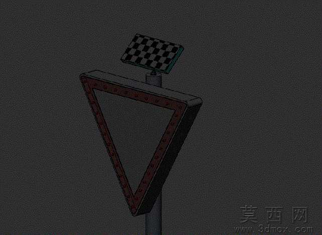 道路标志工作与太阳能