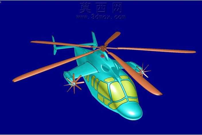 X-3高速复合直升机固体组件模型(Rev2)