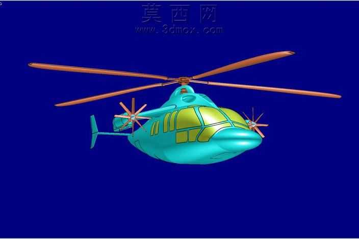 X-3高速复合直升机固体组件模型(Rev2)