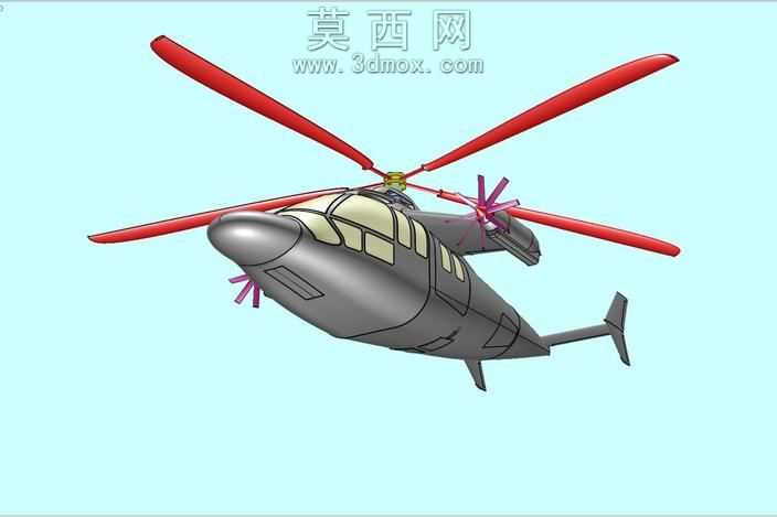 X-3高速复合直升机固体组件模型(Rev2)