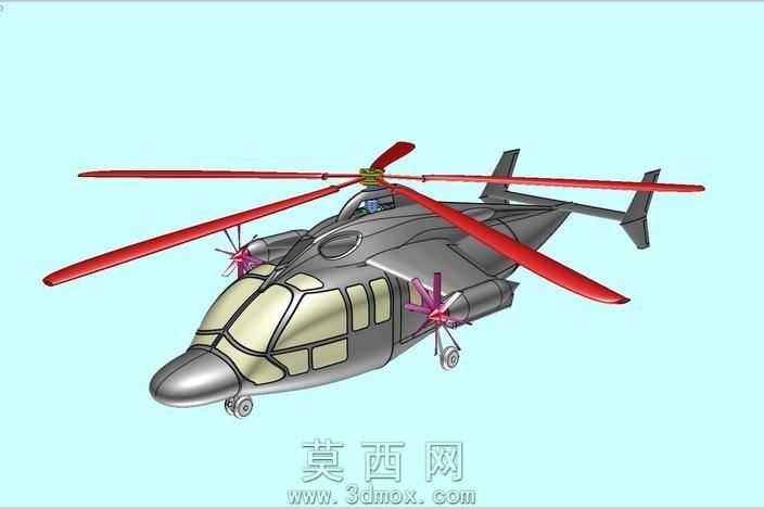 X-3高速复合直升机固体组件模型(Rev2)
