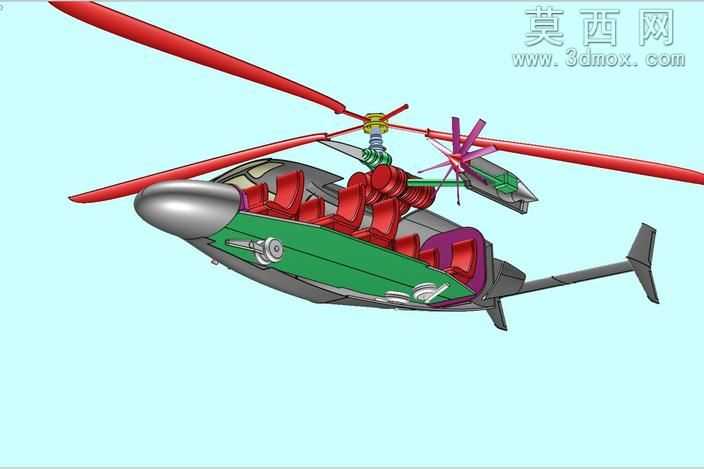X-3高速复合直升机固体组件模型(Rev2)