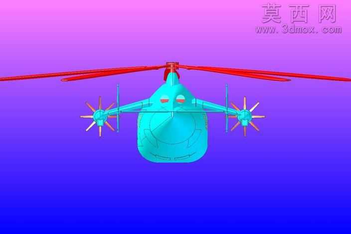 X-3高速复合直升机固体组件模型(Rev2)