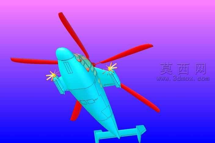 X-3高速复合直升机固体组件模型(Rev2)