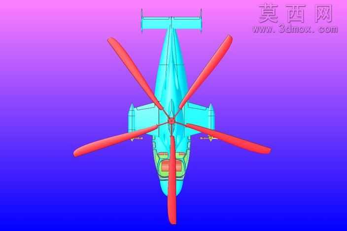 X-3高速复合直升机固体组件模型(Rev2)