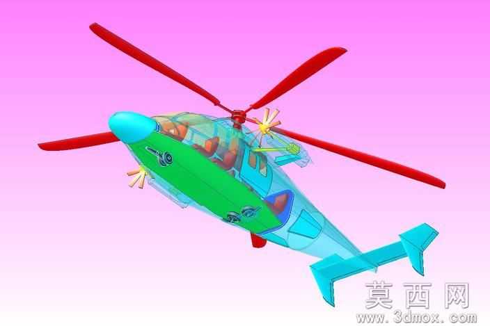 X-3高速复合直升机固体组件模型(Rev2)