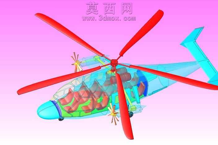 X-3高速复合直升机固体组件模型(Rev2)
