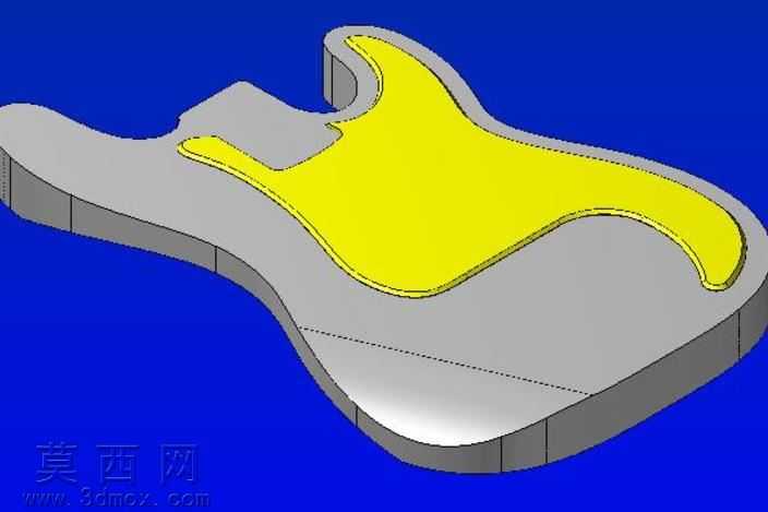 P-低音外部轮廓和pickguard