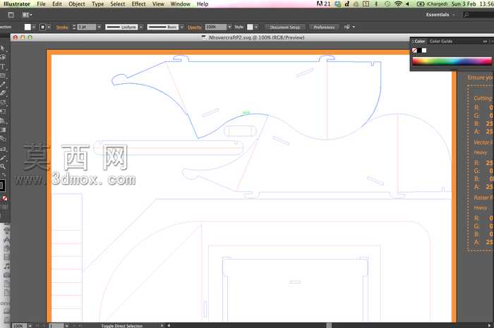 Lasercut纸板玩具气垫船